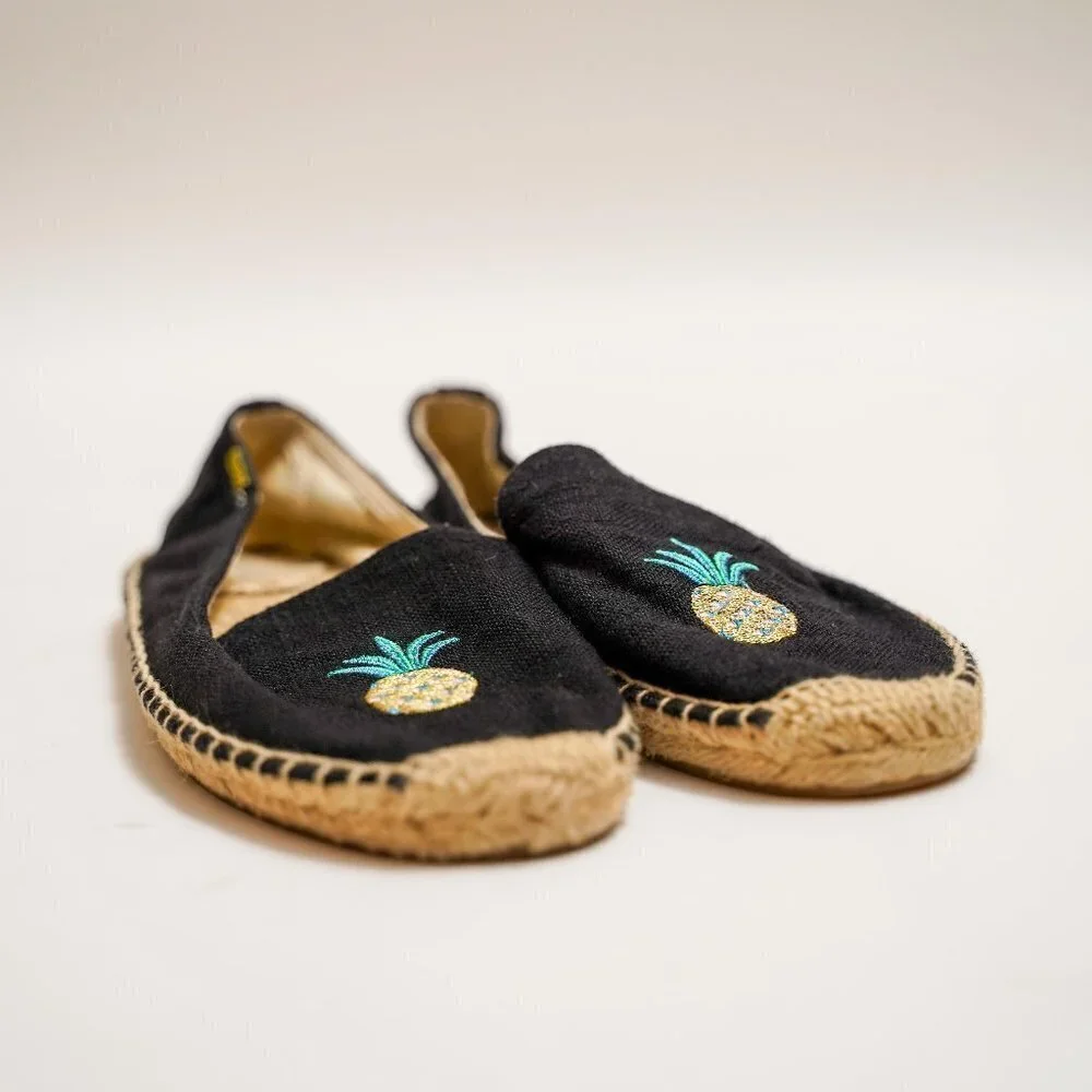Soludos Pineapple Espadrille Slip Ons